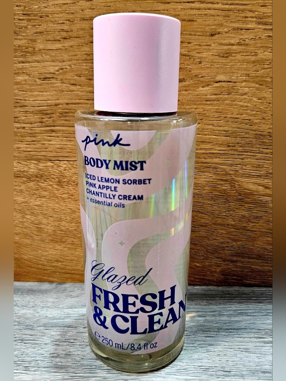 PINK by Victoria's Secret GLAZED Fresh & Clean Body Mist 8.4oz NEW MSRP $19.95